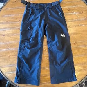 REI Kids Youth Ski Snow Pants Black Girl Boy 6/7 Warm Like New Snowboard Warm
